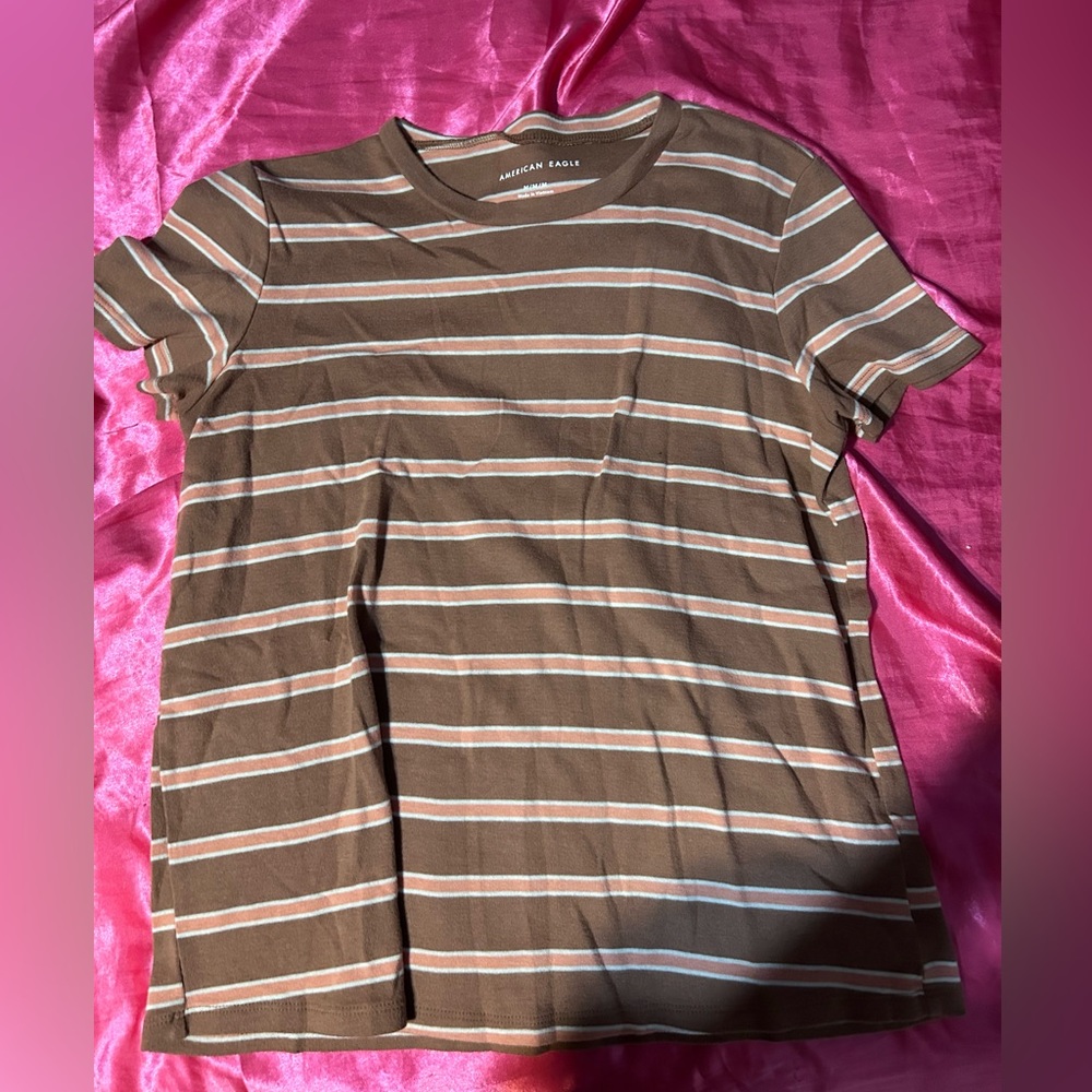 American Eagle Striped Tee